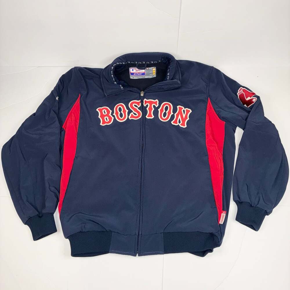 Majestic MLB Boston Red Sox Full-Zip Dugout Jacket Size Xl